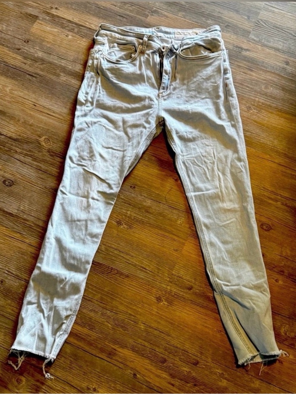 Rag & Bone Nina Slim High Rise Ankle Skinny Light Wash Jeans Size 29